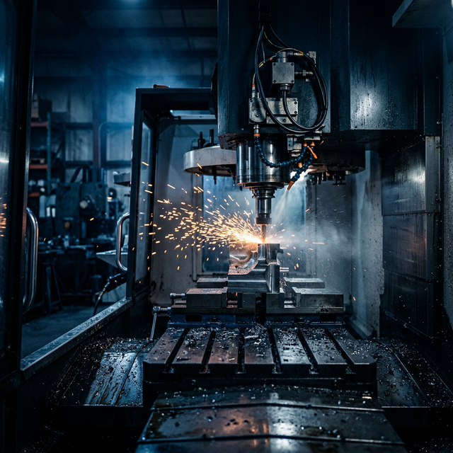 CNC machining in action